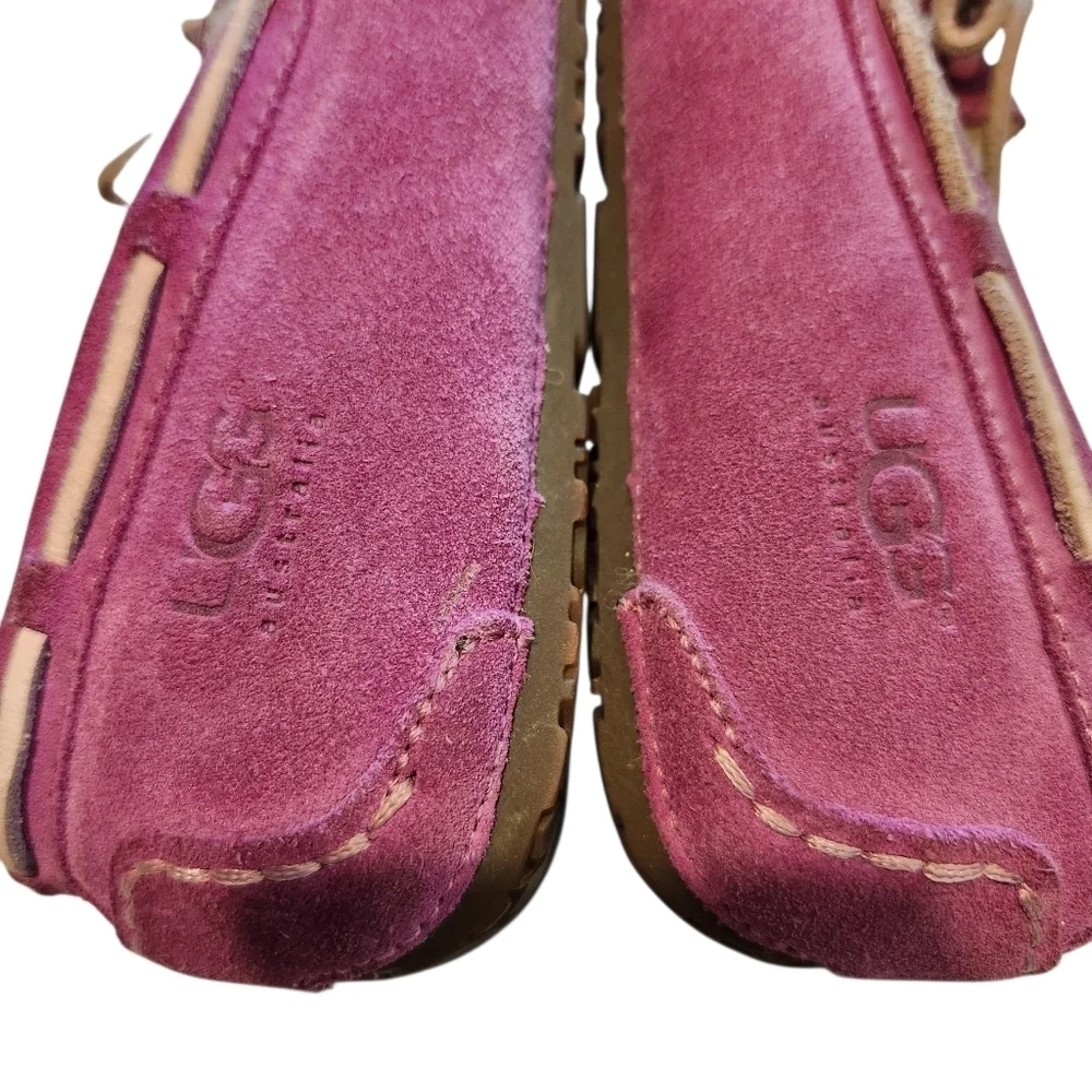 UGG DAKOTA MYSTIC PURPLE SUEDE SLIPPERS FUCHSIA SZ 3